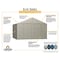 Arrow Storage Products Elite Galvalume Steel Premium Shed Storage Shed, 12 ft x 12 ft, Blue Grey EG1212AN - alternate 3